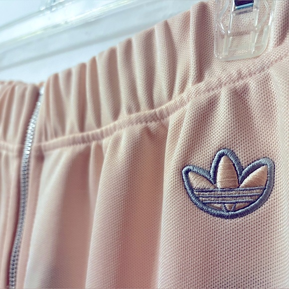 Adidas Front Zip Skirt- Pink Tint Midi Skirt - Picture 3 of 8